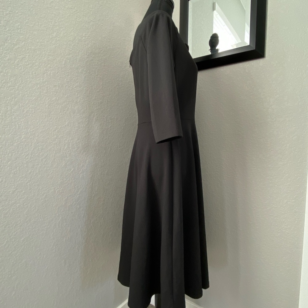 MISSMAY Retro Scallop Boat Neck Black Swing Dress Large - Picture 9 of 15